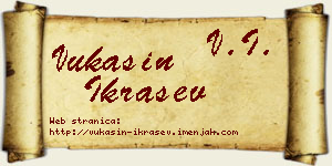 Vukašin Ikrašev vizit kartica